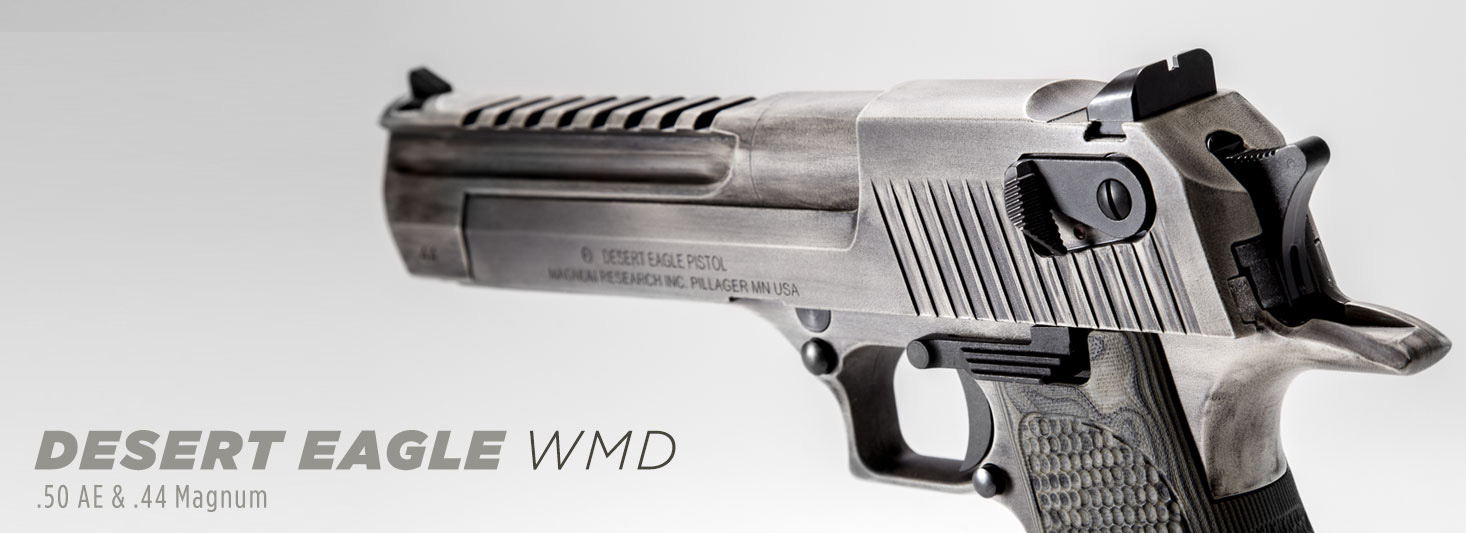 Desert Eagle Pistol, Stainless w/ Integral Muzzle Brake - Kahr Firearms  Group