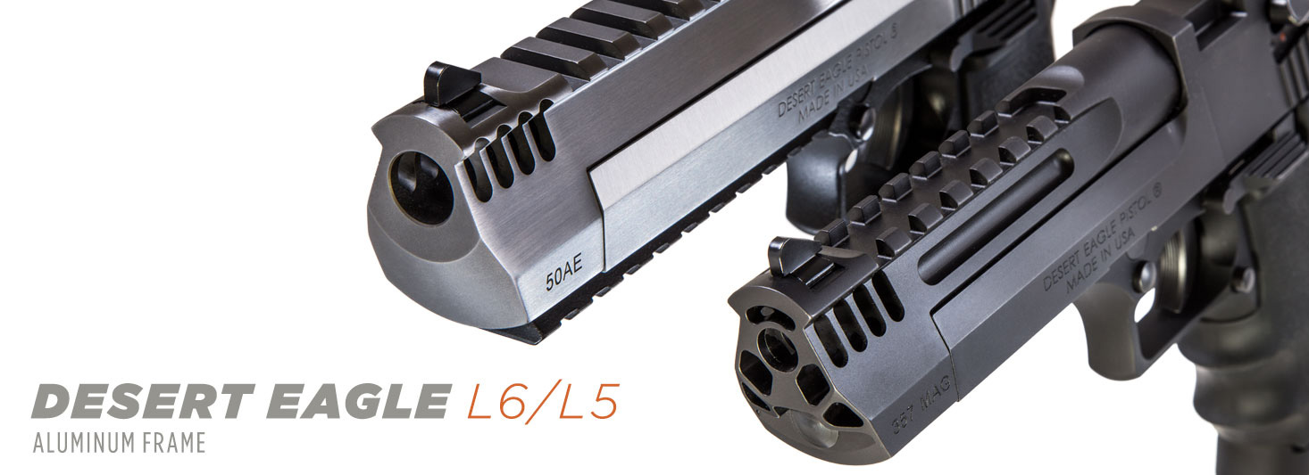 Magnum Research Desert Eagle L5 .357 Mag Lightweight Series Pistol with  Integral Muzzle Brake