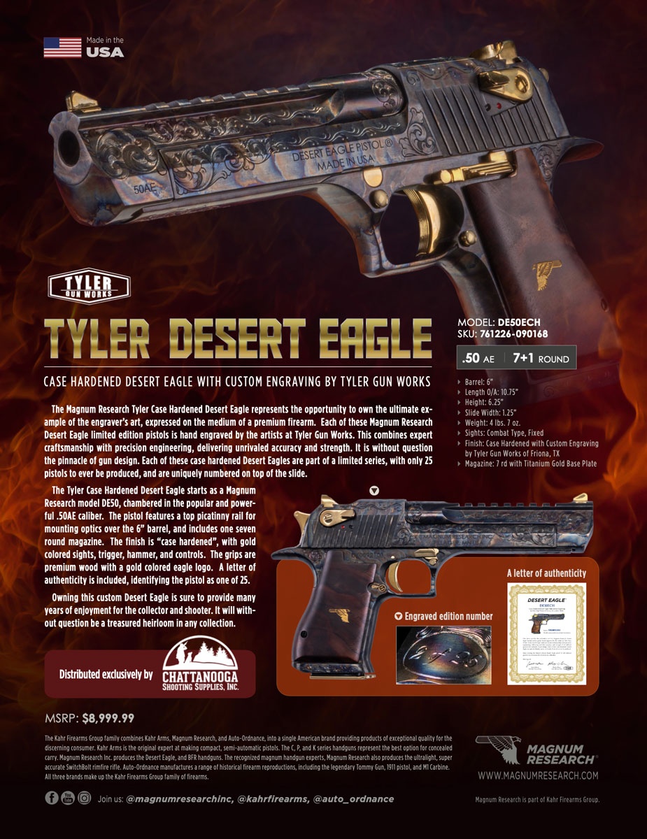 Desert Eagle .50 AE, Titanium Gold - Kahr Firearms Group